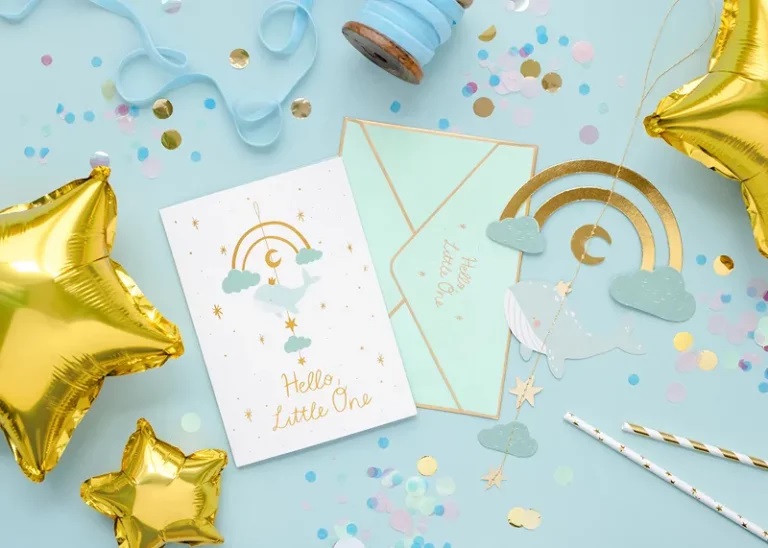 Ευχετήρια κάρτα γέννησης με κρεμαστό διακοσμητικό φαλαινάκι 3 Ευχετήρια κάρτα γέννησης με κρεμαστό διακοσμητικό φαλαινάκι - Image 3