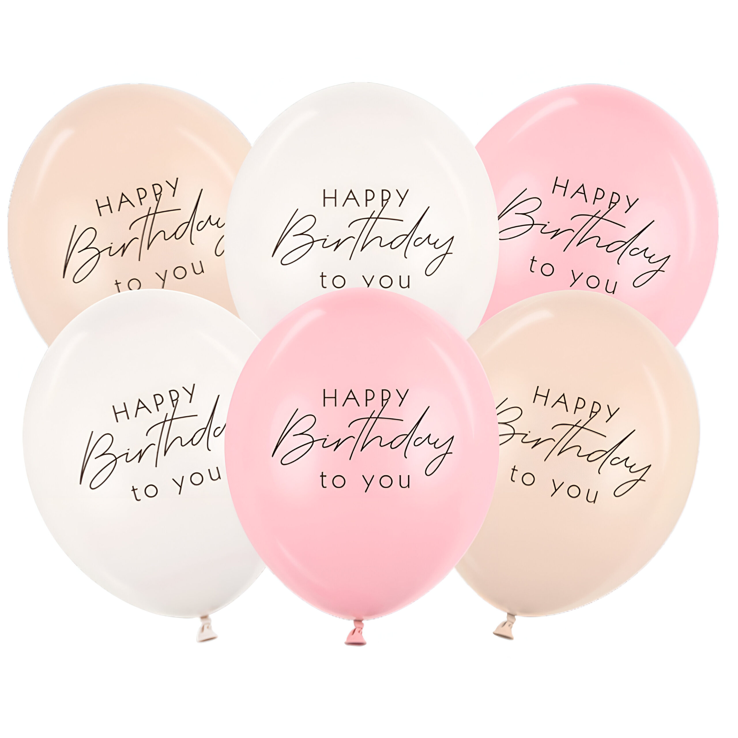 Μπαλόνι με εκτύπωση "Happy Birthday" σε παστέλ αποχρώσεις 1 Μπαλόνι με εκτύπωση "Happy Birthday" σε παστέλ αποχρώσεις